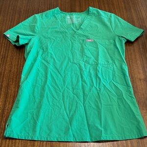 Figs Women's Vivid Green Short Sleeve Tee